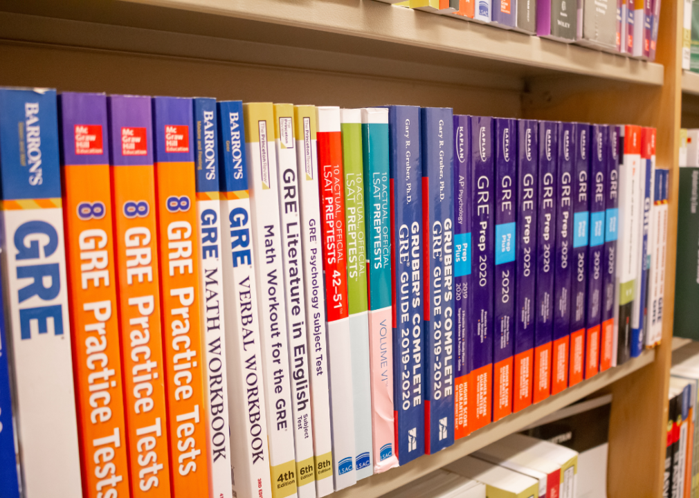 Practice study books for the GRE