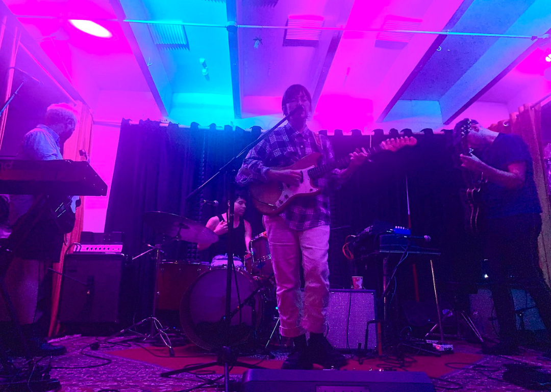 Florist performing at DrkMttr in Nashville, TN, during the group
