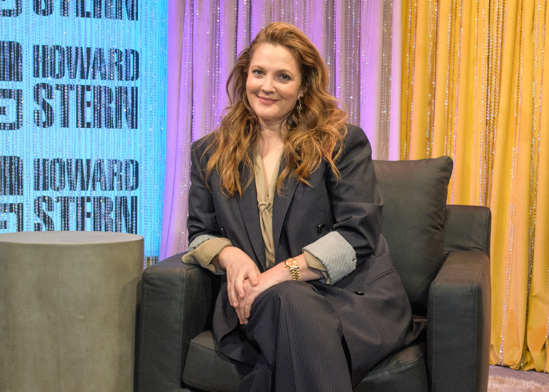 Drew Barrymore at SiriusXM's 'The Howard Stern Show.'