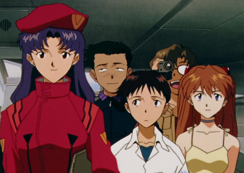 Kotono Mitsuishi, Yûko Miyamura, and Megumi Ogata in Neon Genesis Evangelion