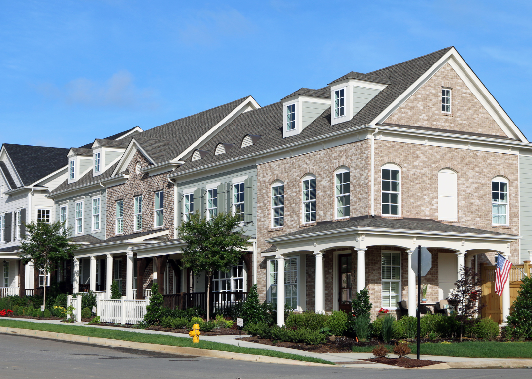 Town homes in an upscale development in Franklin.