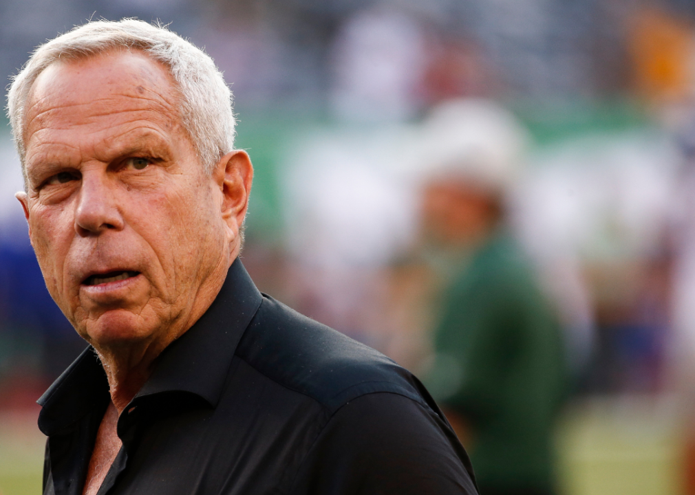 Steve Tisch standing on the sidelines before a preseason game