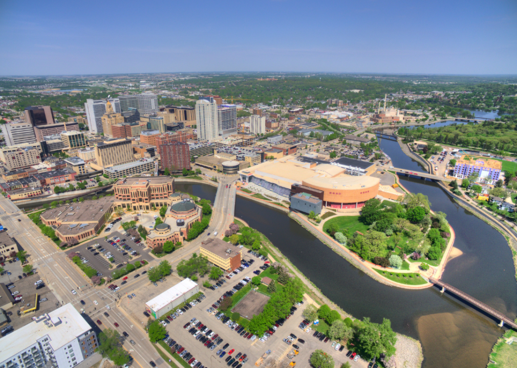 Aerial view of Rochester, Minnesota