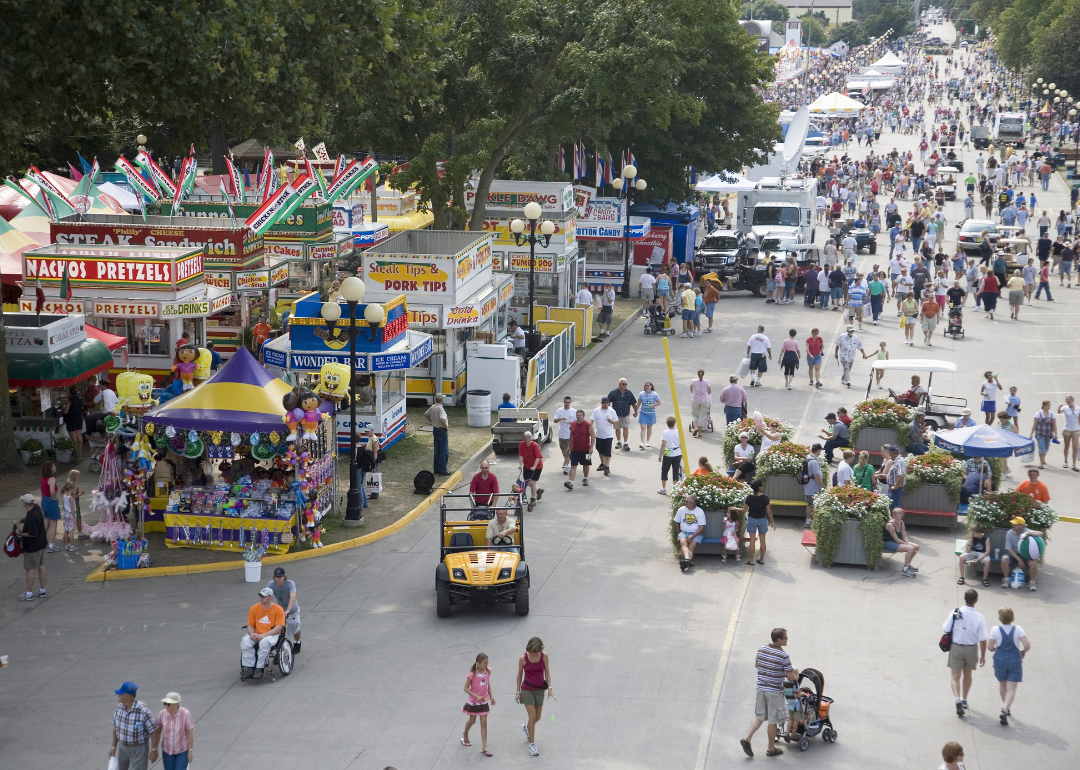 The Iowa State Fair in Des Moines, Iowa.