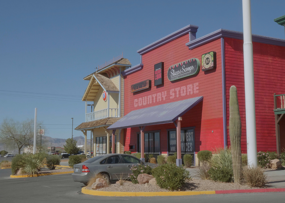 A histroic saloon building and casino in Pahrump.