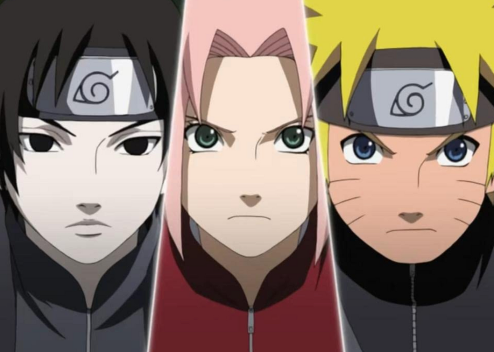 Junko Takeuchi, Chie Nakamura, and Satoshi Hino in Naruto: Shippûden