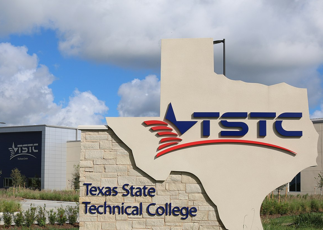 A sign for Texas State Technical College.