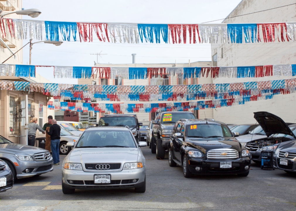 A used car lot