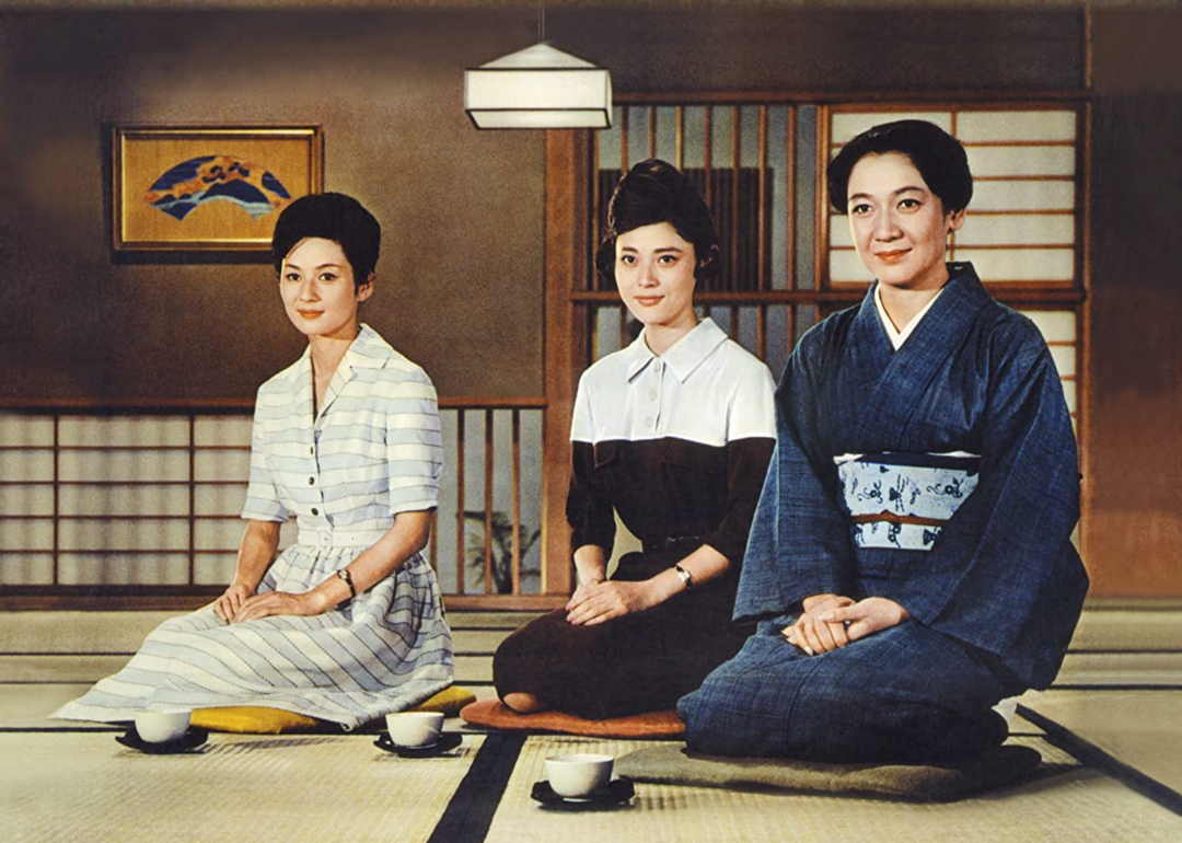 Setsuko Hara, Mariko Okada, and Yôko Tsukasa in Late Autumn.