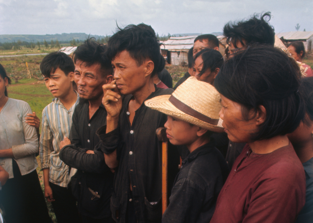 Survivors of the My Lai Massacre one year later.