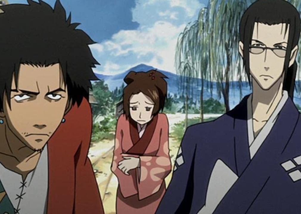 A still frame from Samurai Champloo