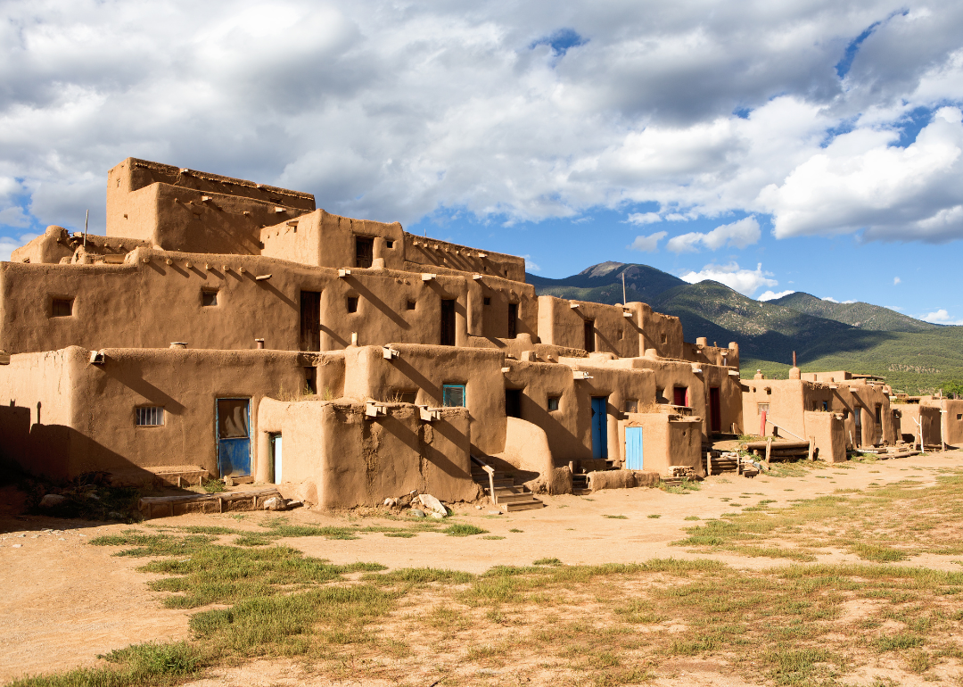 Taos Pueblo village in New Mexico.