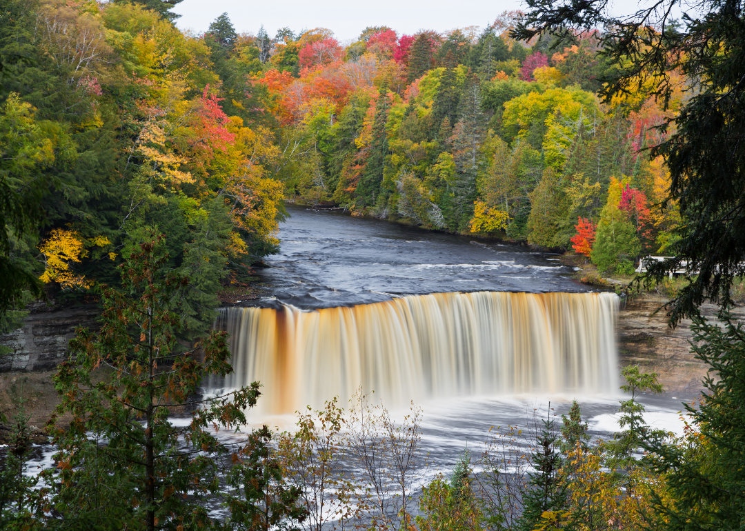 Tahquamenon Falls in Michigan.