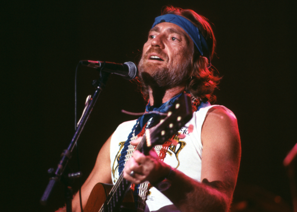 Willie Nelson performs onstage in 1979.