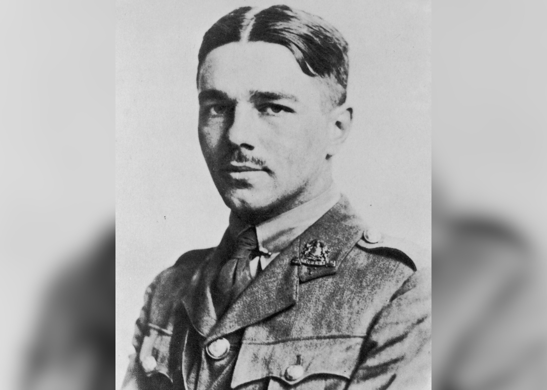 A photo of Wilfred Owen in 1916