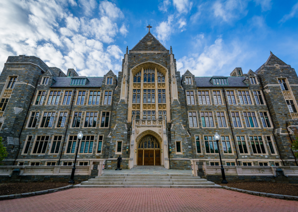 #37. Georgetown University A historic church.