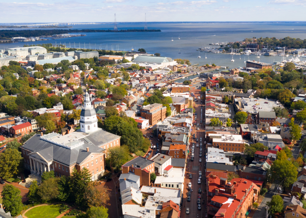 An aerial view of Annapolis.