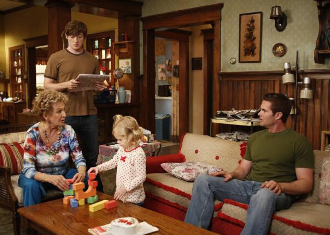 Actors in an episode of ‘Raising Hope’.