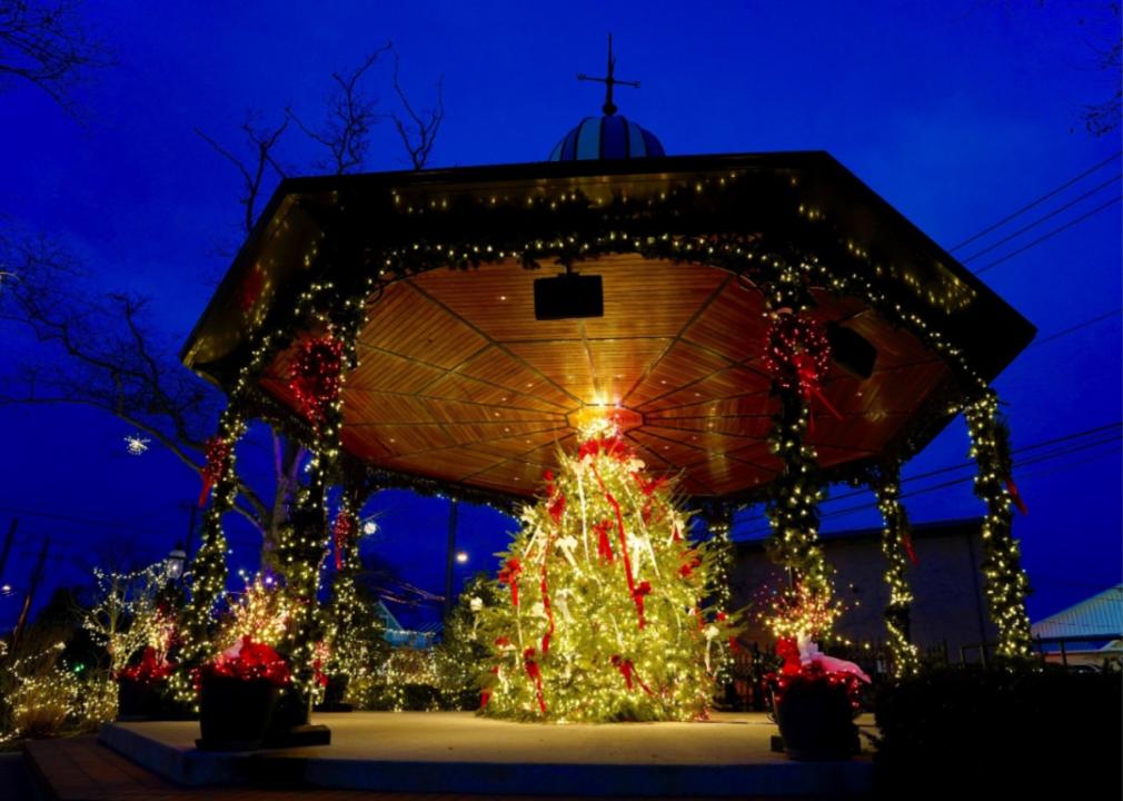 A Christmas tree in Cape May.