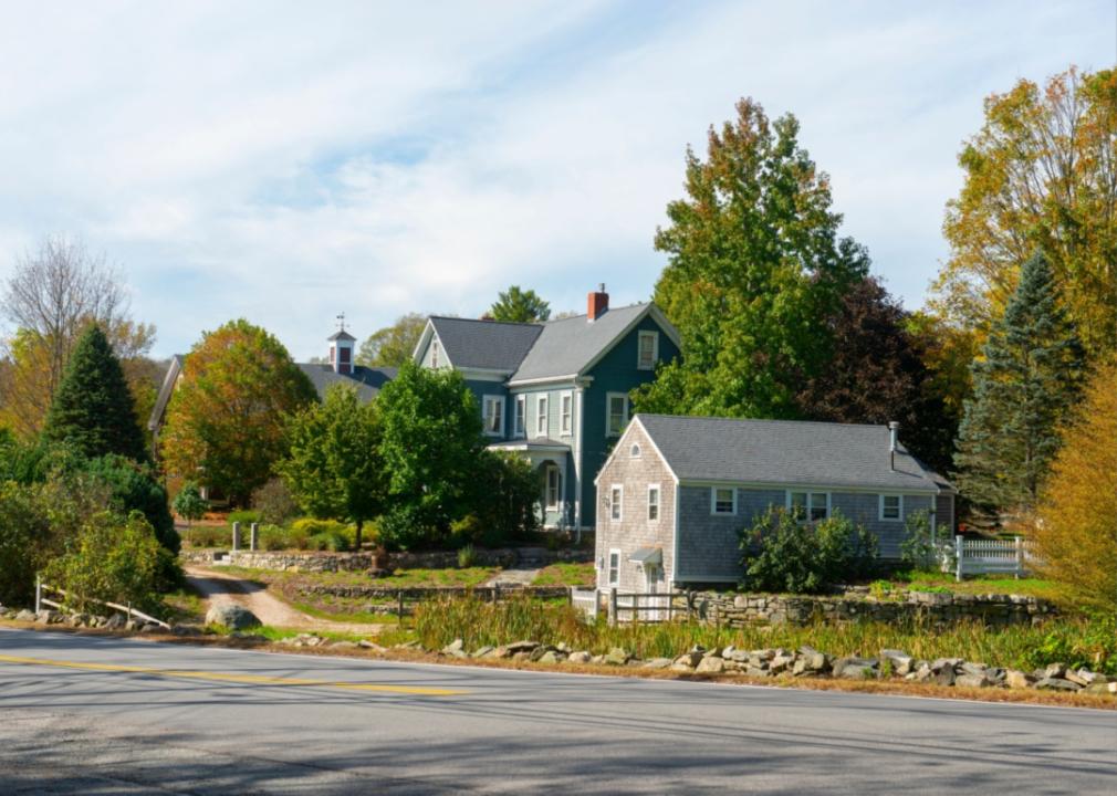 A historic colonial homestead.