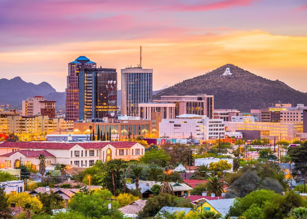 View of Tucson from Tumamoc Hill west of the city.