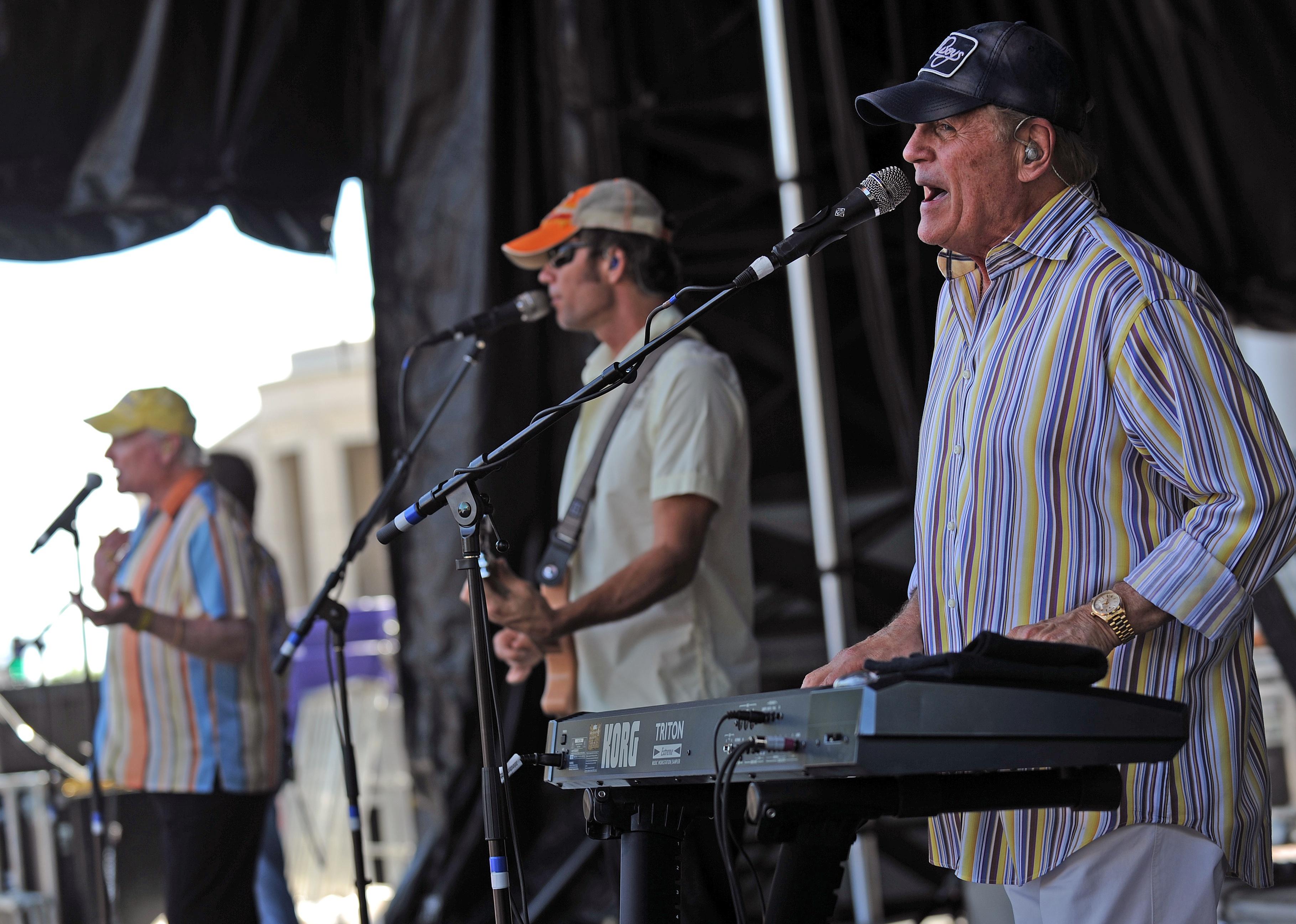 The Beach Boys singing a song