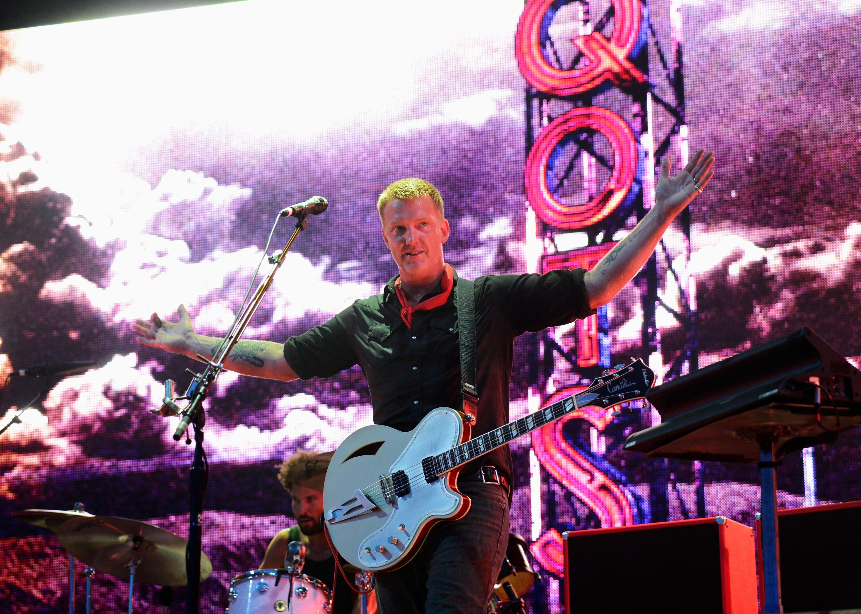 Josh Homme of Queens of the Stone Age onstage