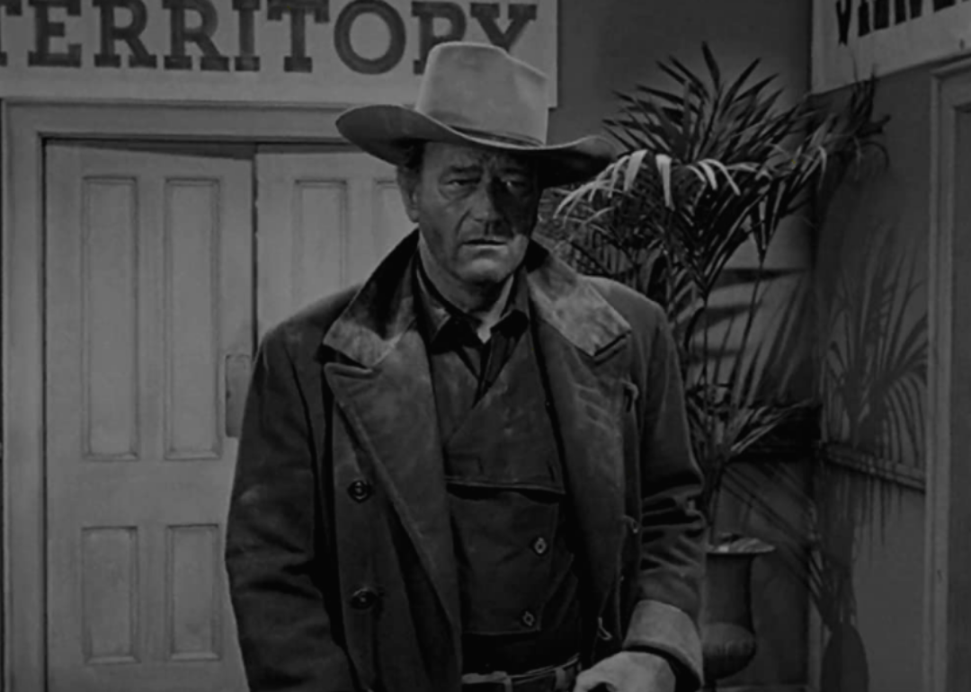 John Wayne in western wear.