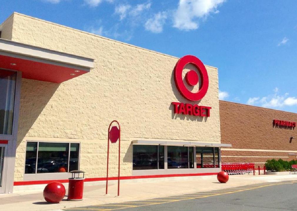 Front-facing view of a Target storefront.