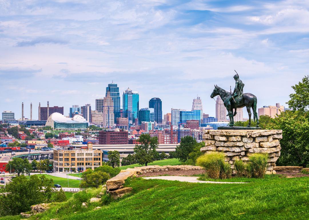 Kansas City, Missouri, downtown skyline.