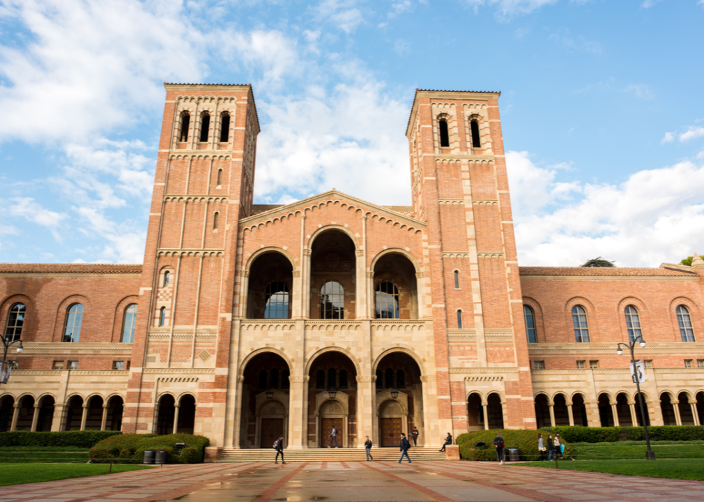 Exterior of Royce Hall building in the campus of UCLA.