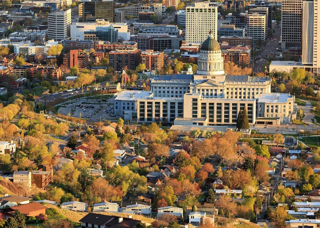 State capitol building in Salt Lake City, Utah.