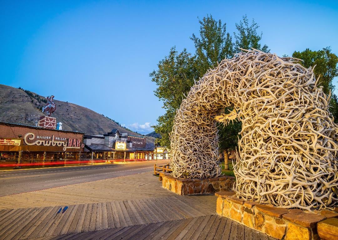 Downtown Jackson Hole.