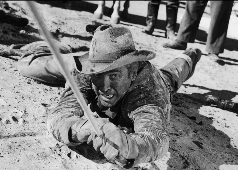 James Stewart in a scene from "The Man from Laramie"