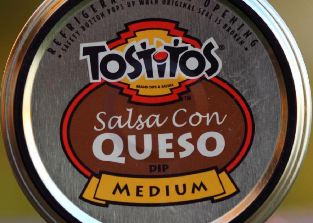 tostitos salsa con queso with food coloring