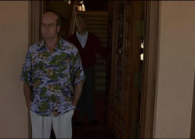 Charlie Sheen and John Malkovich in a scene from "Being John Malkovich"