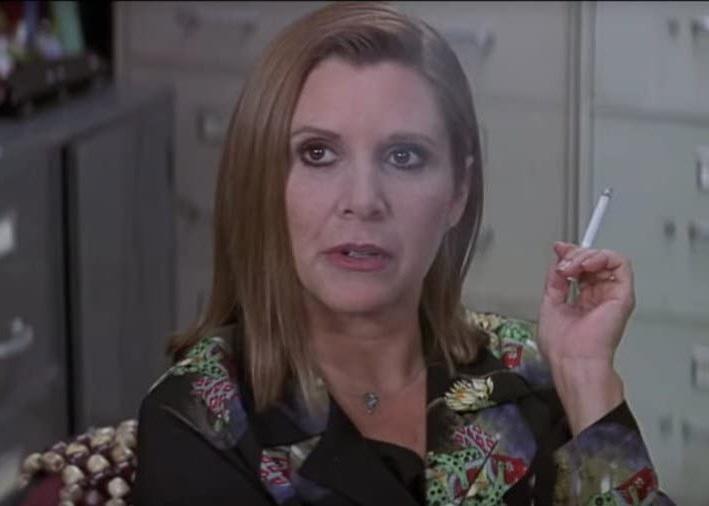 Carrie Fisher in a scene from "Scream 3"