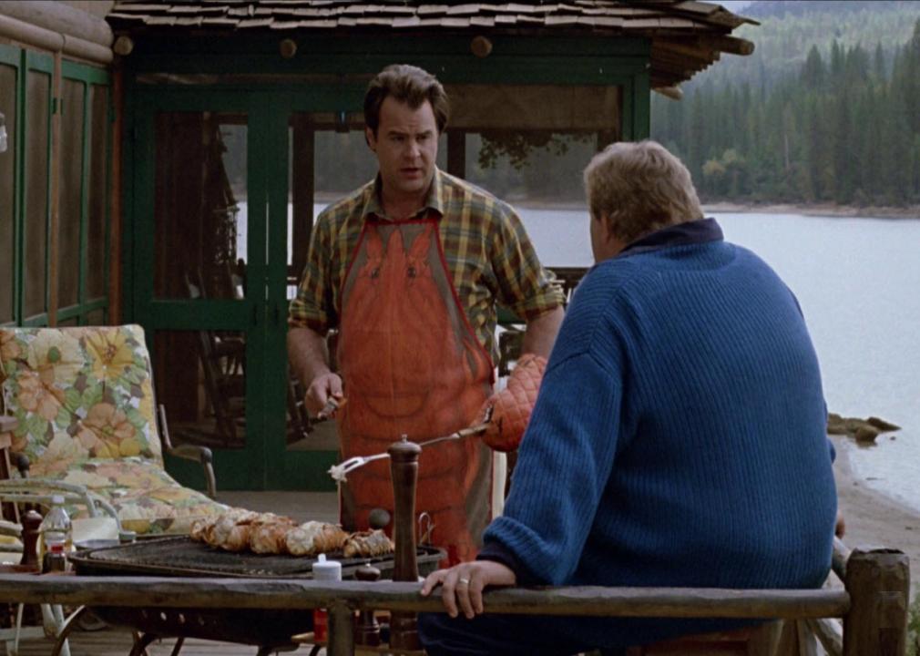 Dan Aykroyd and John Candy in a scene from "The Great Outdoors"