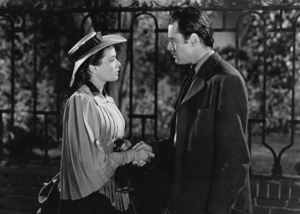 Henry Fonda and Gene Tierney in a scene from "The Return of Frank James"