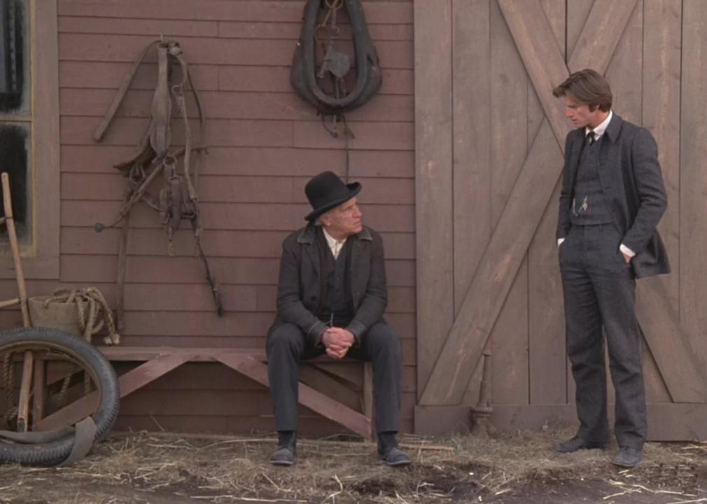 Sam Shepard and Robert J. Wilke in a scene from "Days of Heaven"