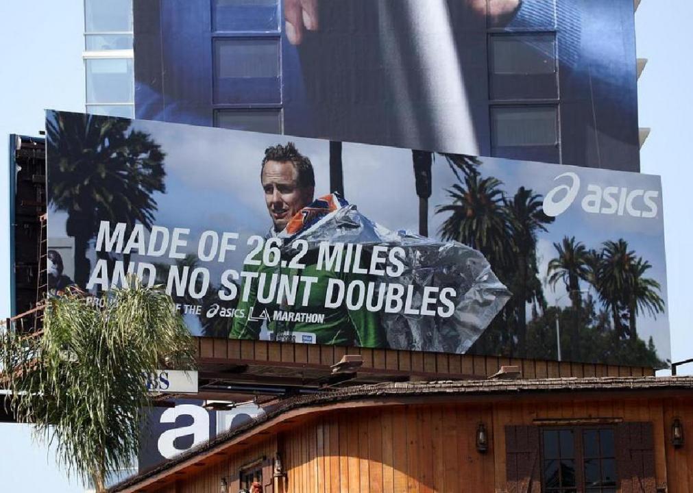 Asics billboard.