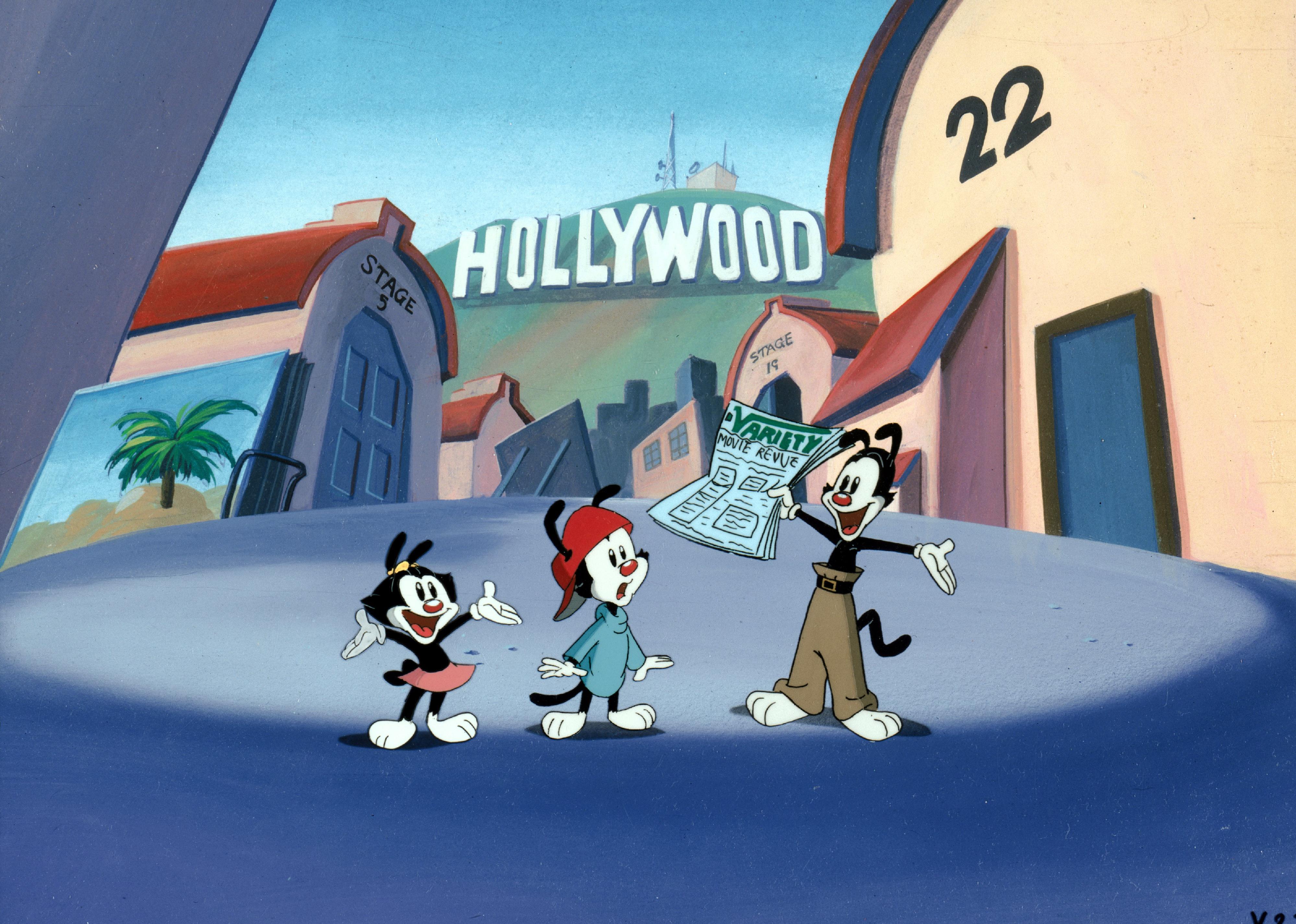 Three animated characters in Hollywood.