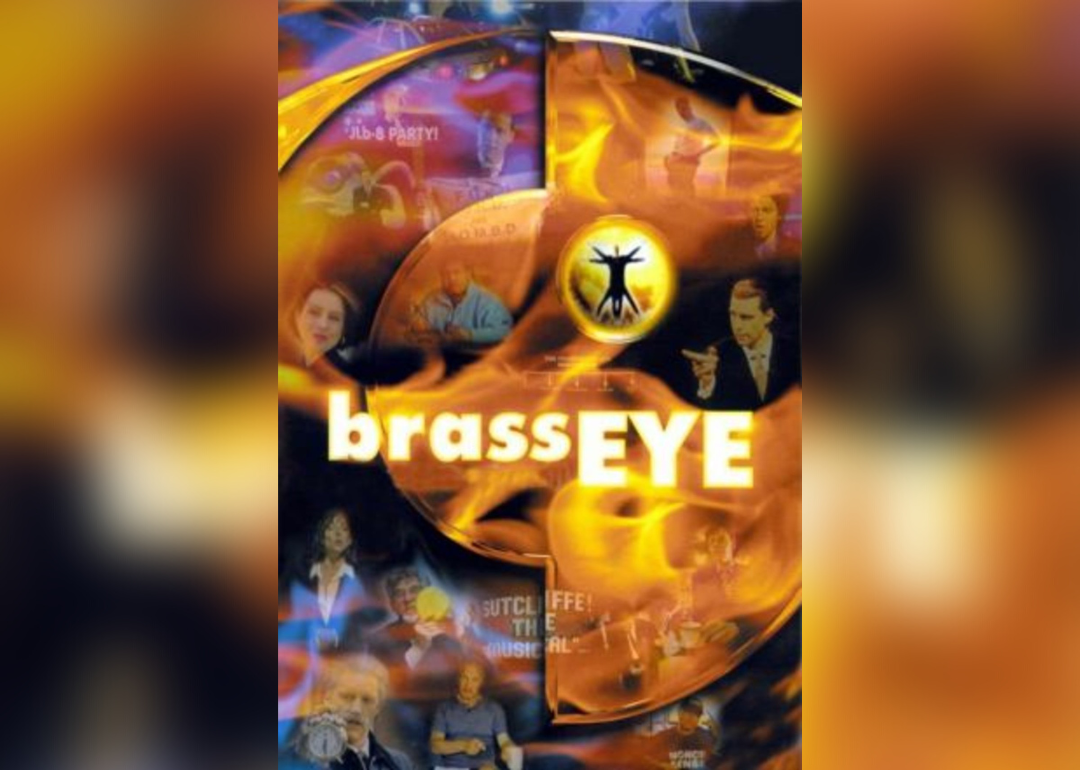 A TV poster for Brass Eye.