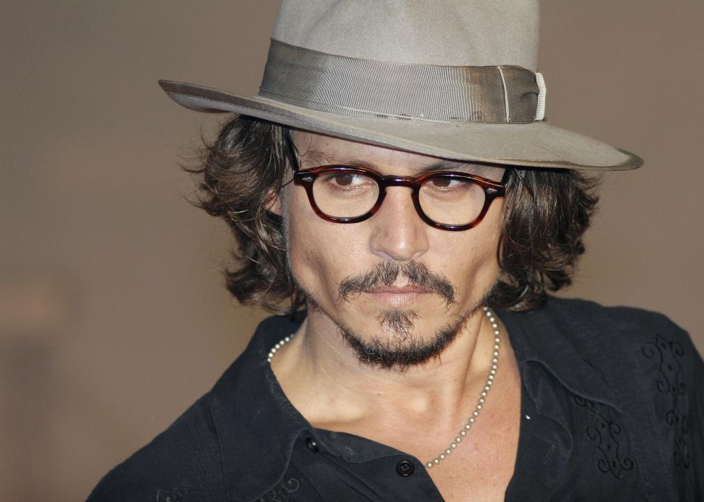 Johnny Depp wearing a hat.