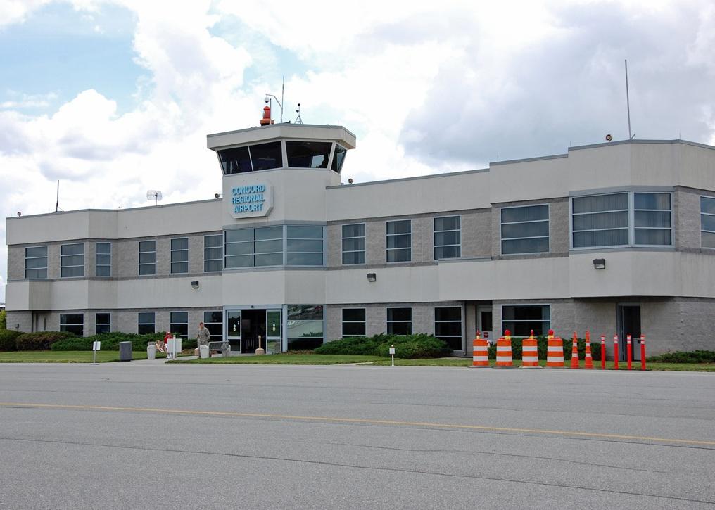 General aviation terminal at Concord airport.