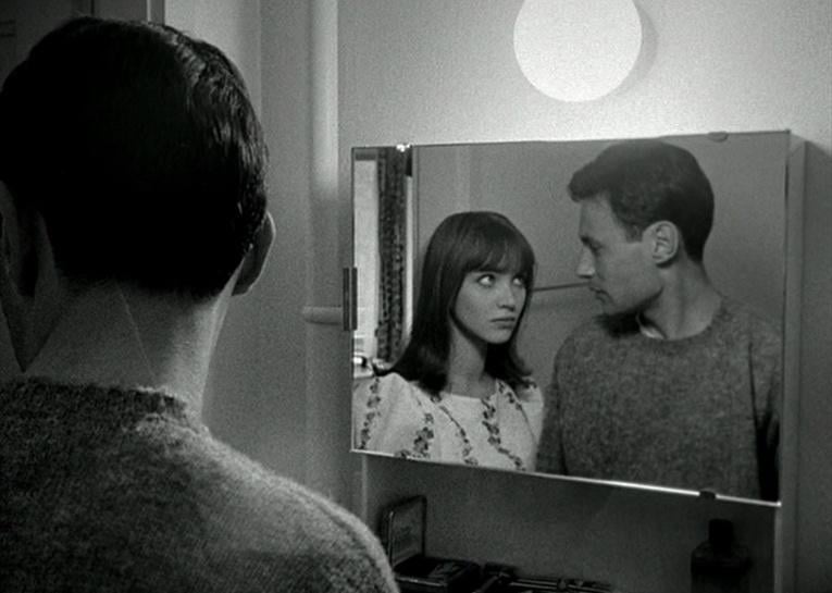 Actors Anna Karina and Michel Subor in a scene from ‘Le Petit Soldat.