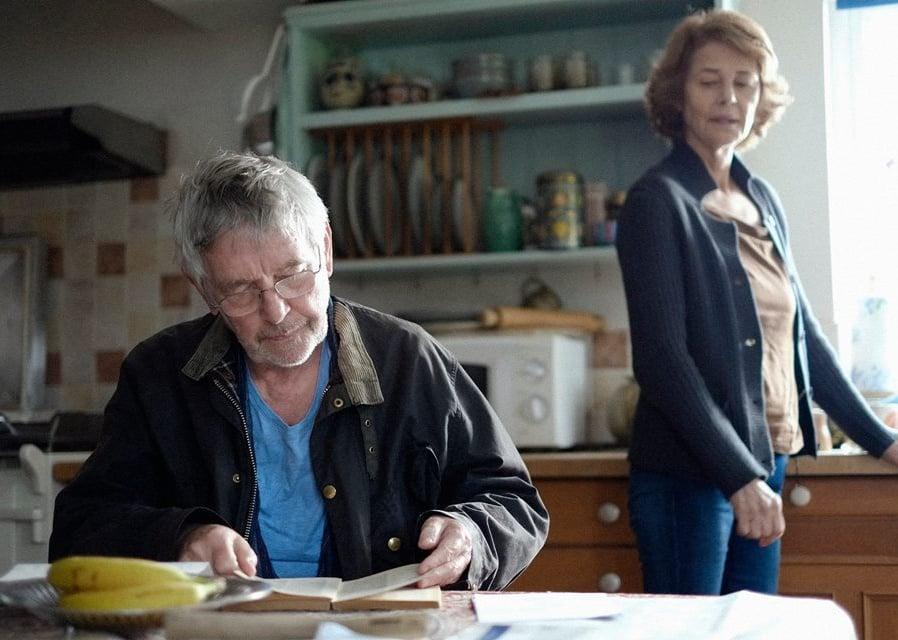 Actors Tom Courtenay and Charlotte Rampling in a scene from ‘45 Years.