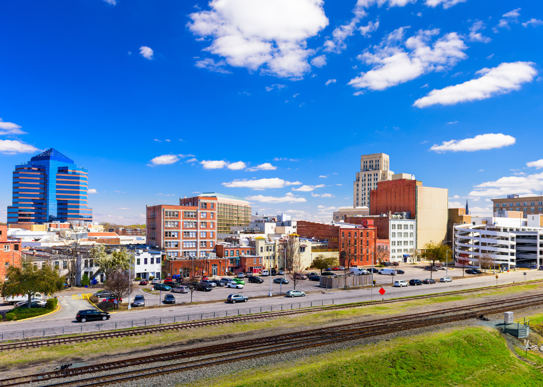 Downtown Durham skyline.