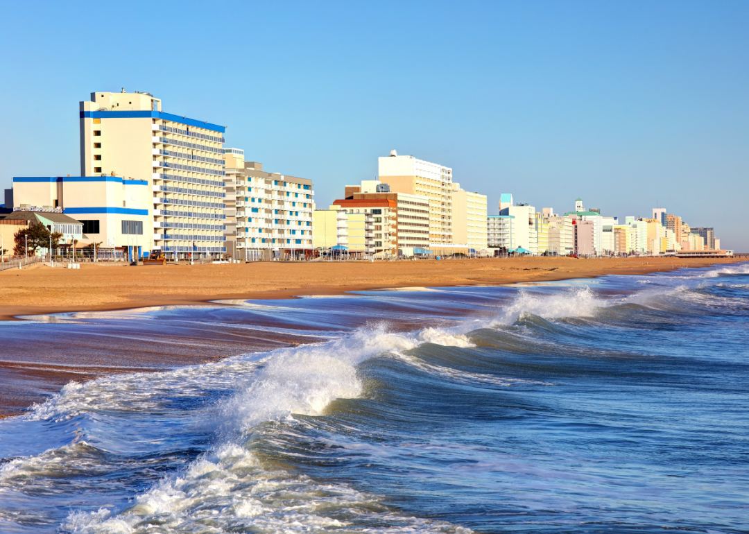 Buildings along Virginia Beach.