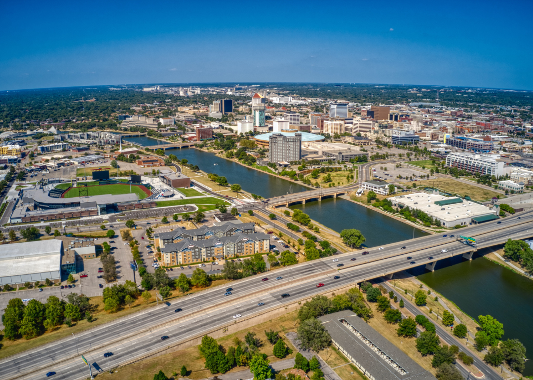 Aerial view of Wichita.